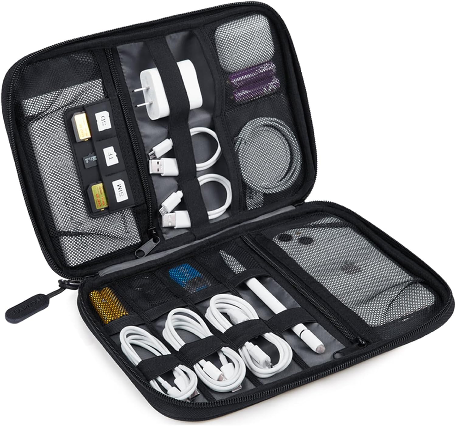 Tech Accessories Images - Large Electronics Travel Organizer Case -