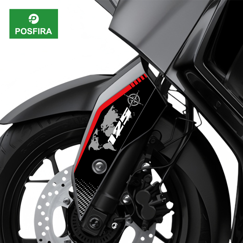 X Tech Accessories - POSFIRA Motorcycle Front Fender Sticker Vinyl