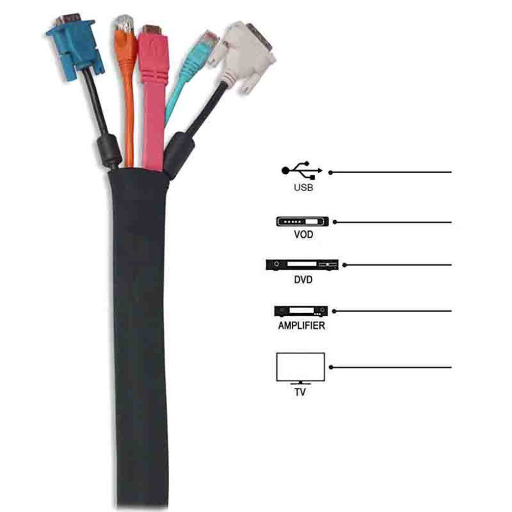 2Pcs Cable Management Sleeve P - Cable Sleeve Neoprene reseña y precio