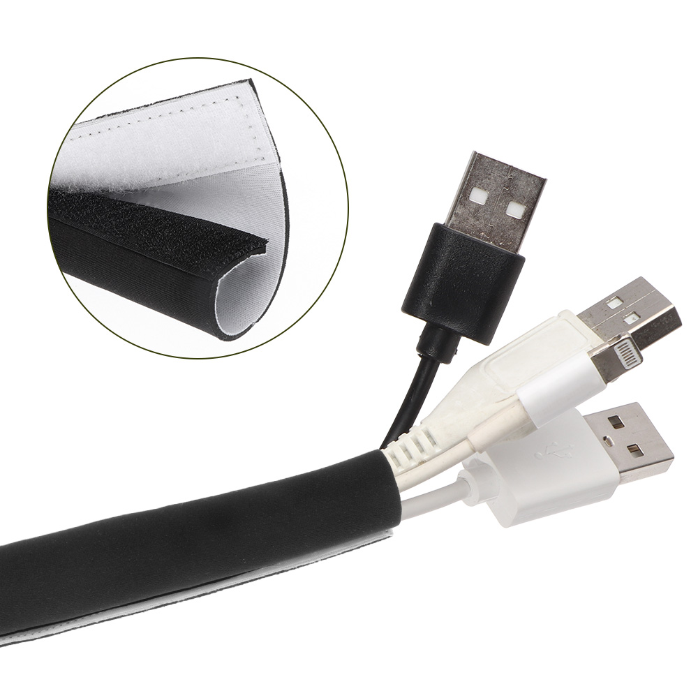 DIY Cable Management Sleeve Br - Cable Sleeve Neoprene reseña y precio