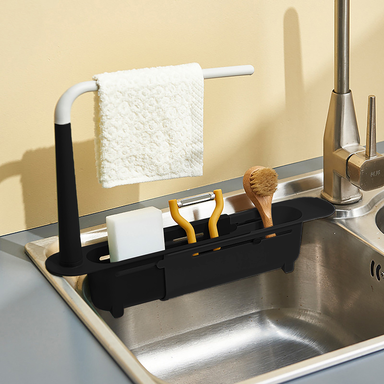 elescopic Sink Shelf Drainer R - Tech Accessories Organizer reseña y precio