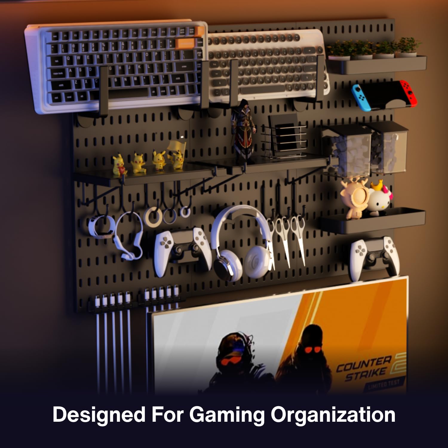 Peg Board Wall Organizer for G - Tech Accessories Images reseña y precio