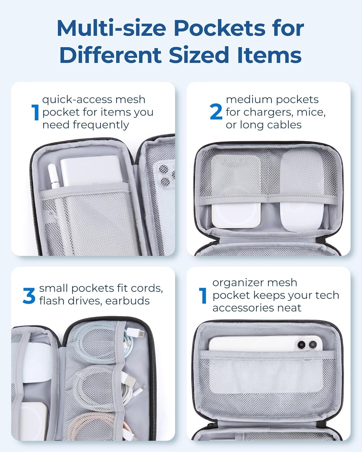 Electronics Organizer Travel C - Tech Accessories Images reseña y precio