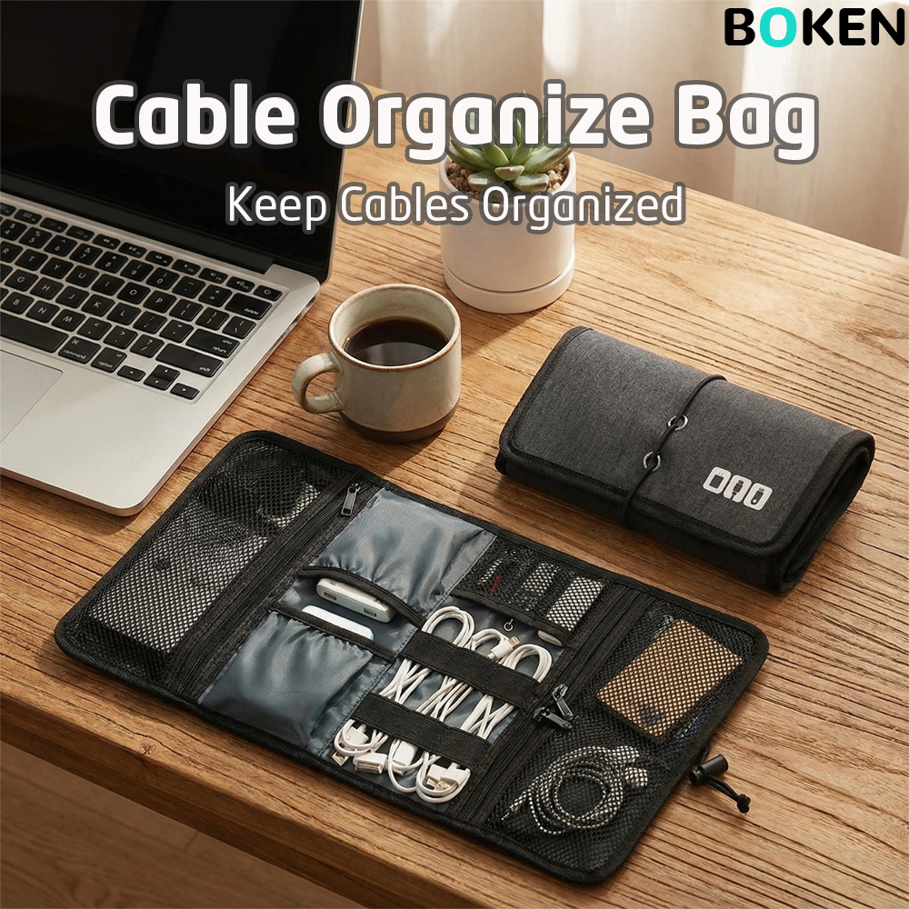 Portable Foldable Travel Cable - Tech Accessories Organizer reseña y precio
