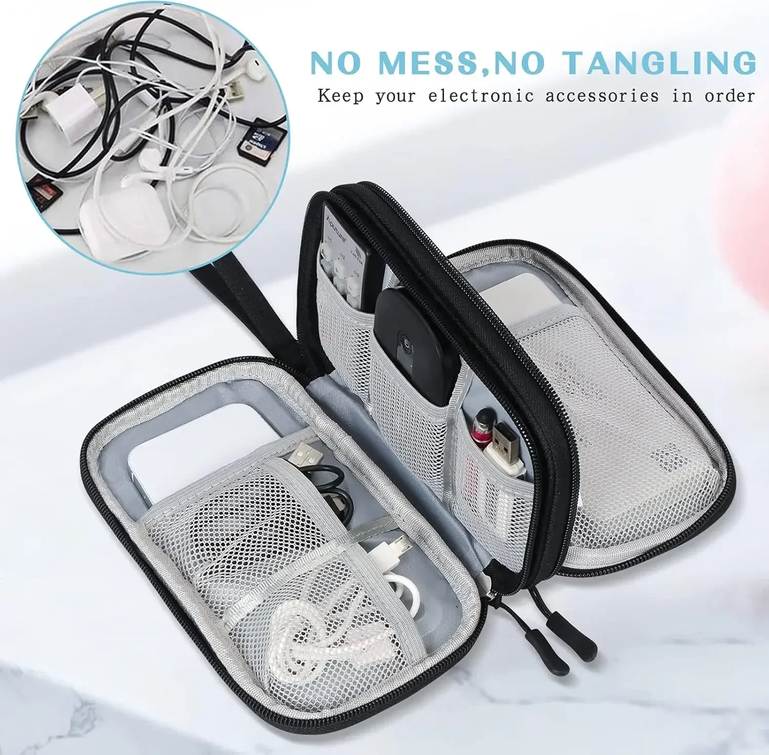 Travel Cable Bag Portable Digi - Tech Accessories Organizer reseña y precio