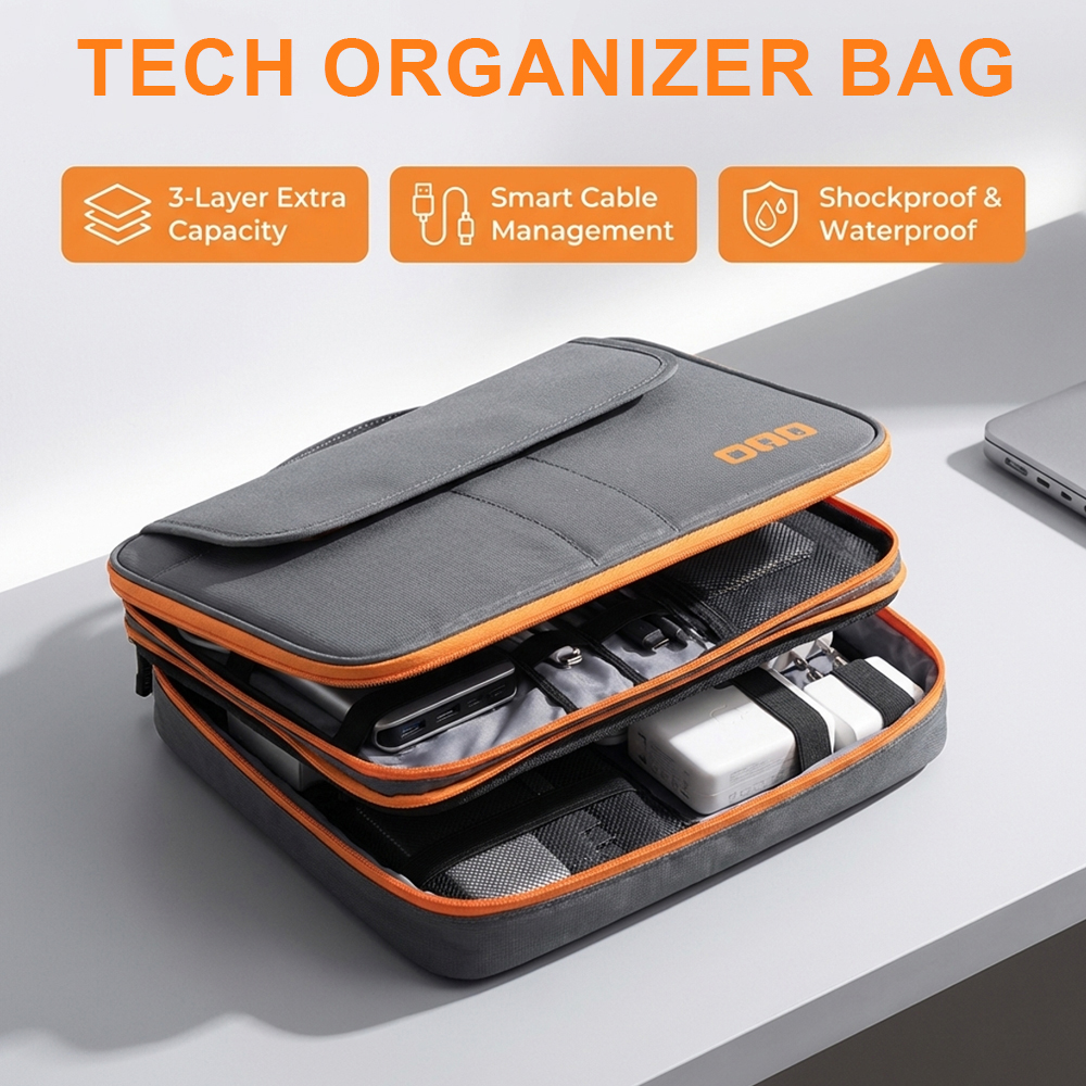 Large Capacity Tech Organizer  - Tech Accessories Travel reseña y precio