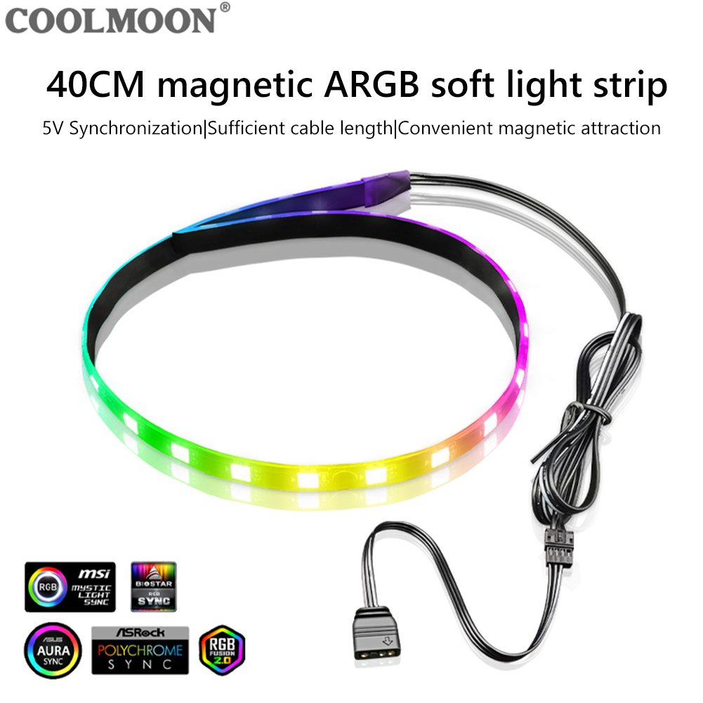 COOLMOON CM-LS40 5V ARGB PC Ca - Tech Accessories Pc reseña y precio