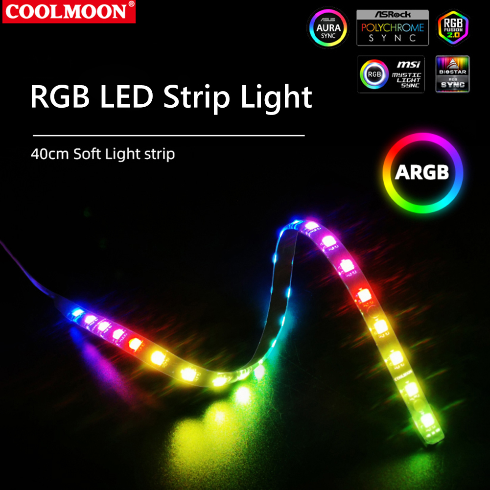 COOLMOON CM-LS40 5V ARGB PC Ca - Tech Accessories Pc reseña y precio