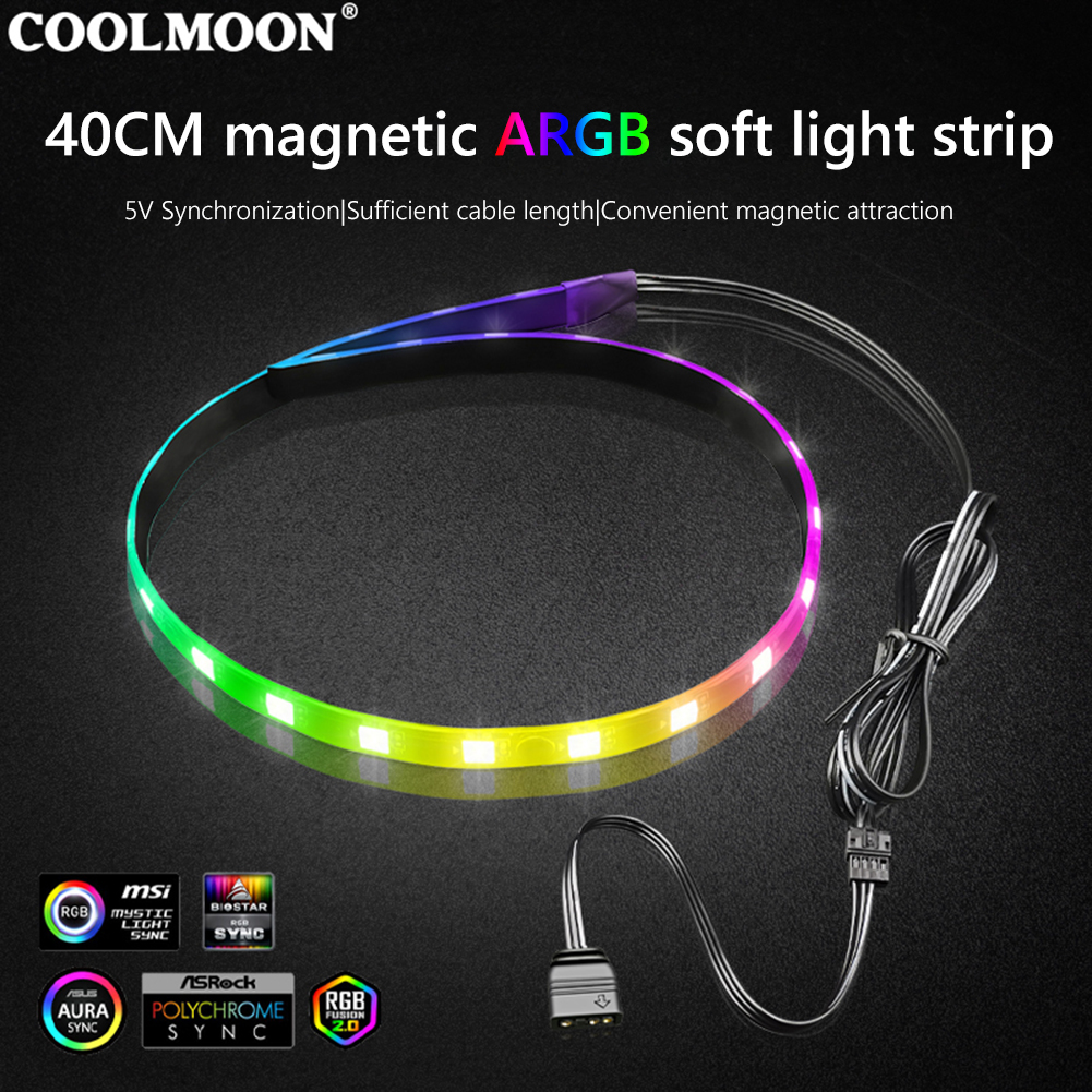 COOLMOON CM-LS40 5V ARGB PC Ca - Tech Accessories Pc reseña y precio