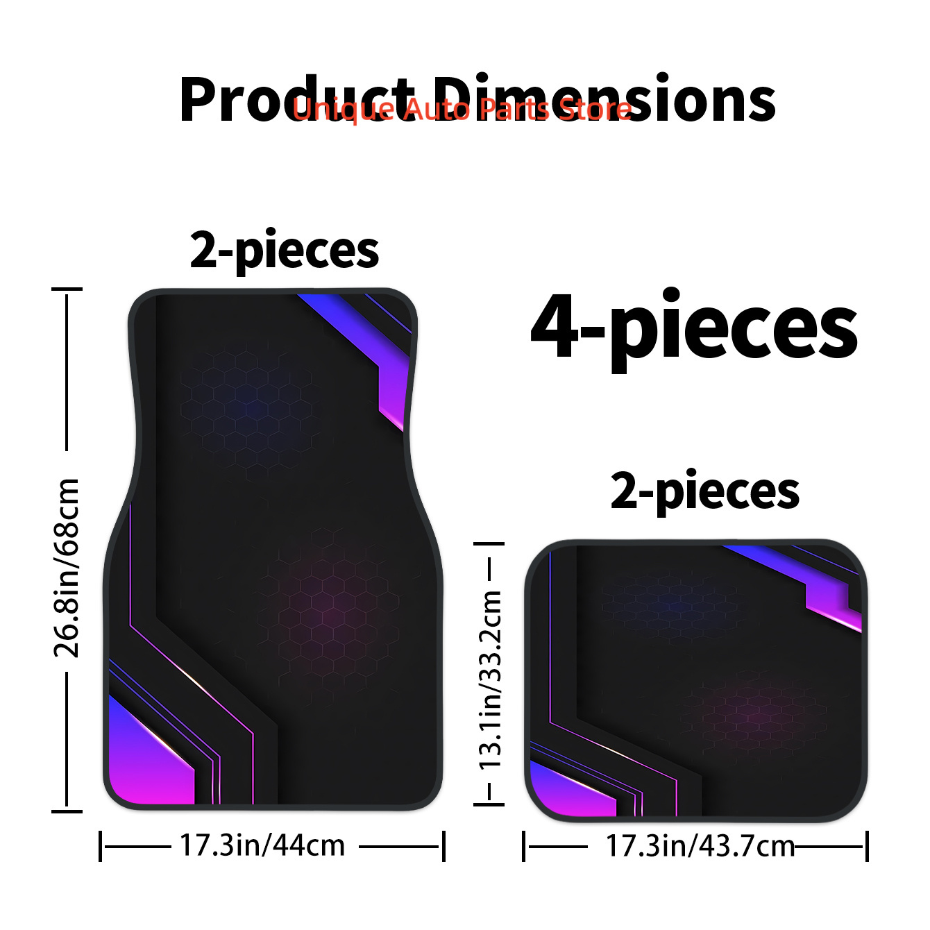 4pcs 2D High-Tech Geometric Pa - Tech Protect Accessories reseña y precio