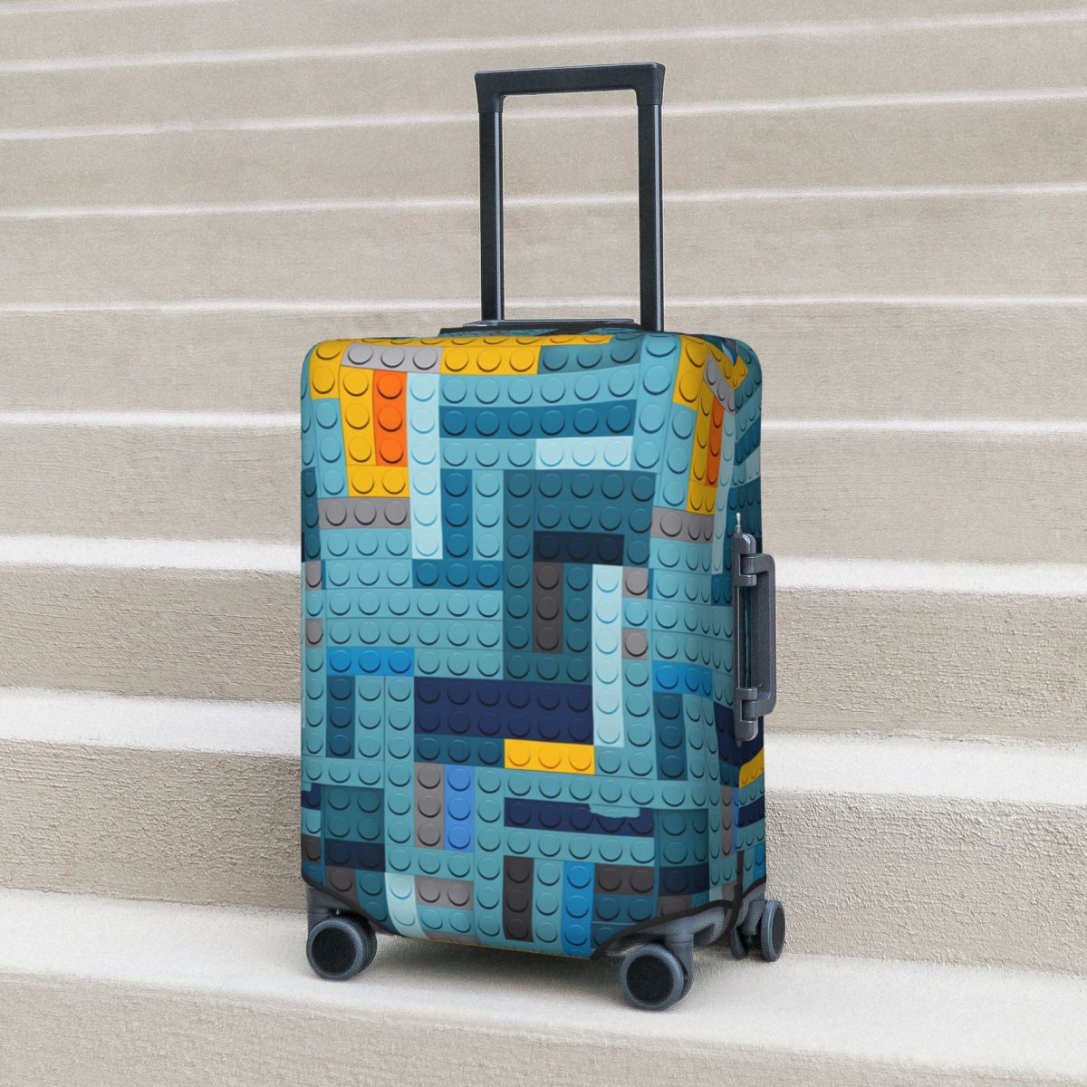 Blue Tech Pixel Building Block - Tech Accessories Travel reseña y precio