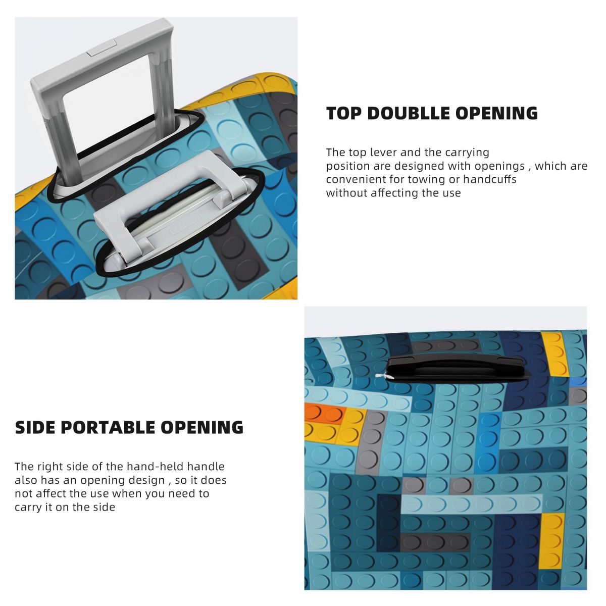 Blue Tech Pixel Building Block - Tech Accessories Travel reseña y precio